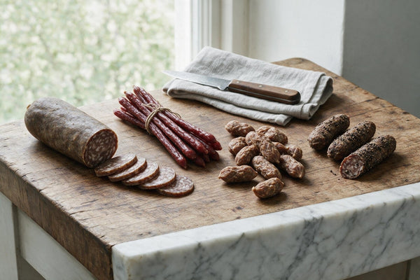 Jausenwurst, Cabanossi, Kaminwurzen im Vergleich - TIROLISH