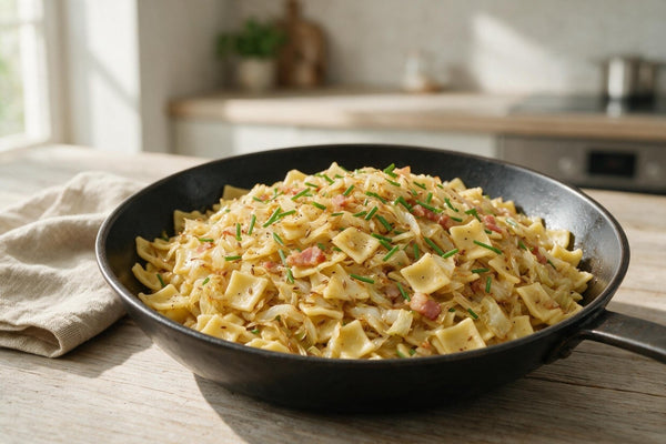 Krautfleckerl: Originalrezept mit Speck und geröstetem Kraut - TIROLISH