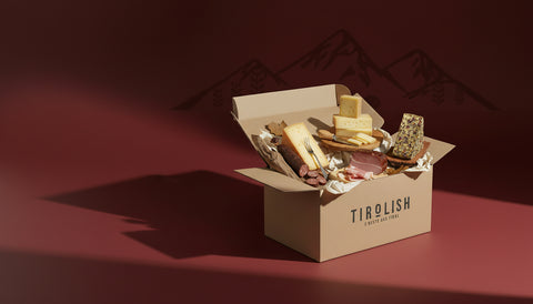 Tiroler Starterbox Geschenkbox mit Käse und Speck