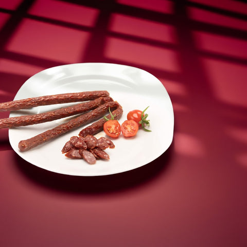 Cabanossi Serviervorschlag, scharfe Würstchen