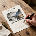 TIROLISH Geschenkgutschein zum Ausdrucken — Code wird von Hand eingetragen