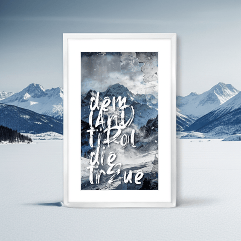 Treue im Winter, 18 x 32 cm - TIROLISH